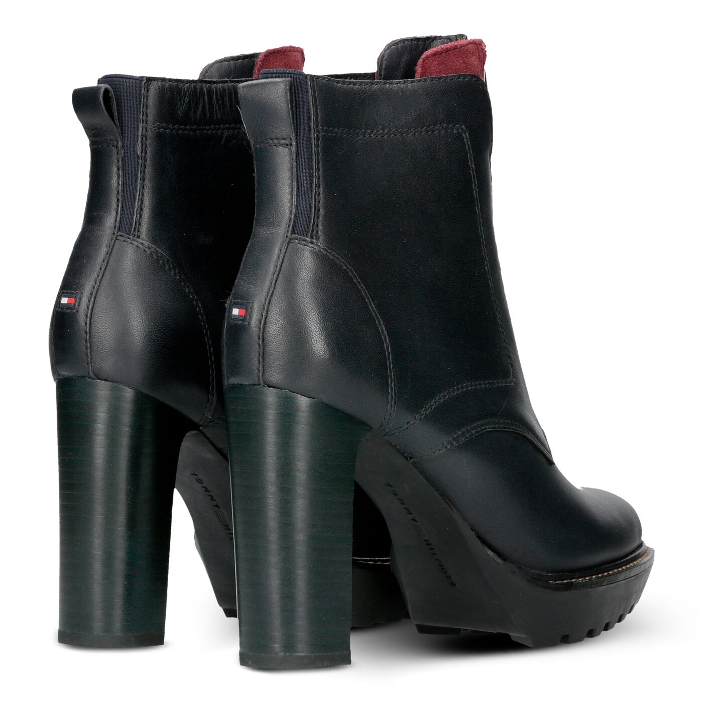 Damskie botki / sztyblety TOMMY HILFIGER ILEEN 20A fw0fw01540403 kolor granatowy