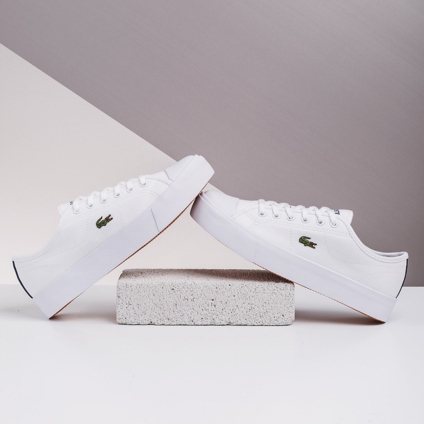 Damskie sneakersy (buty) LACOSTE ZIANE PLUS GRAND 120 2CFA 739cfa0021042 kolor biały