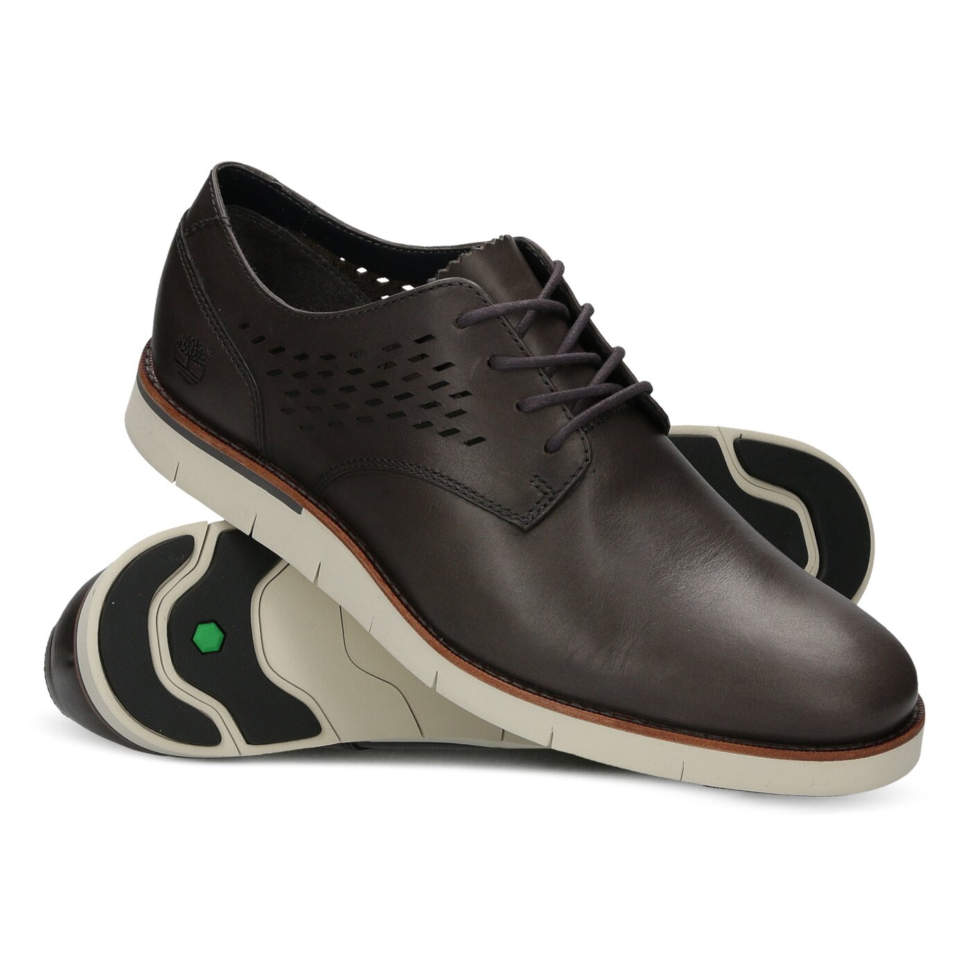 Męskie półbuty TIMBERLAND PRESTON HILLS PERF OX a1bgd kolor brązowy