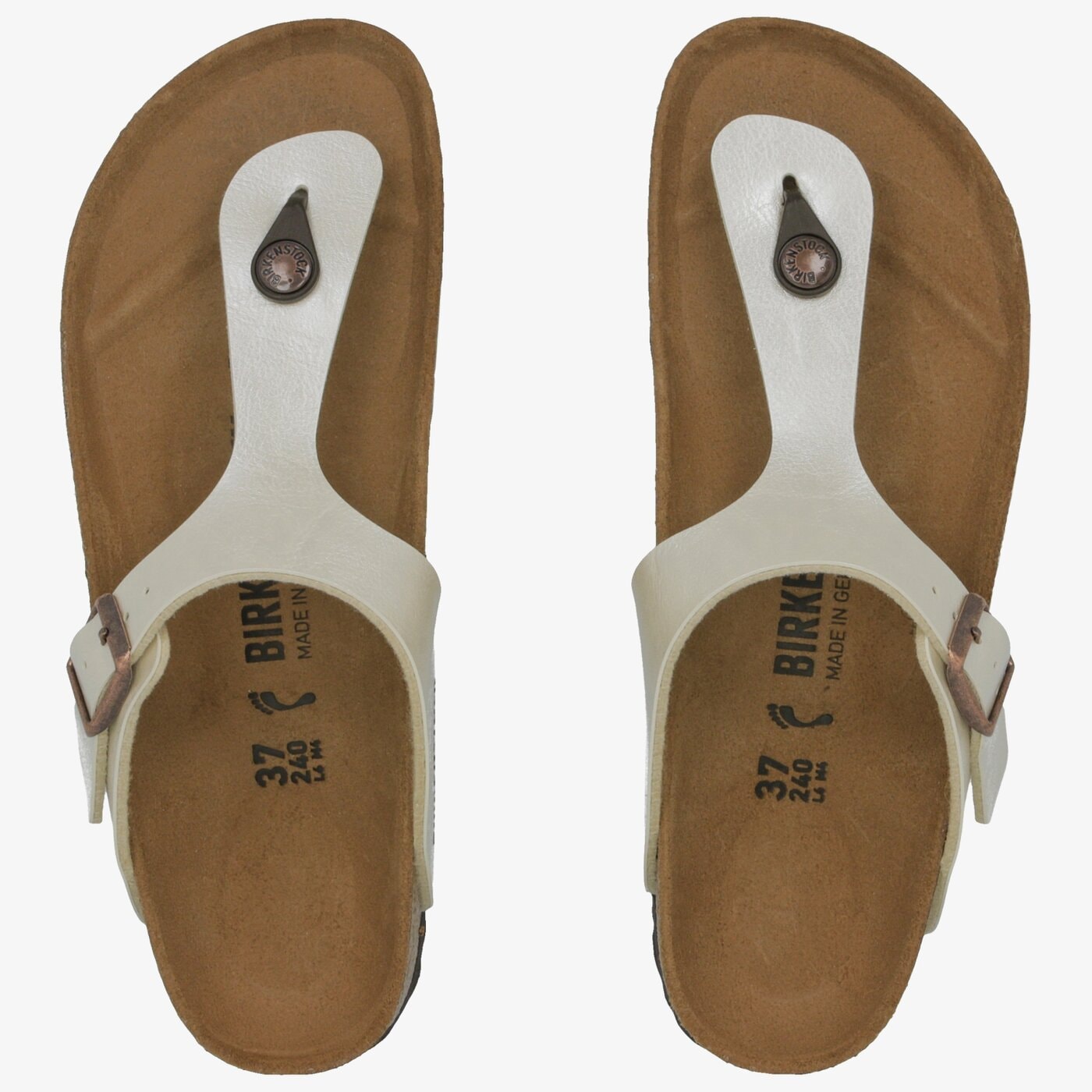 Damskie klapki BIRKENSTOCK GIZEH  943873 kolor beżowy