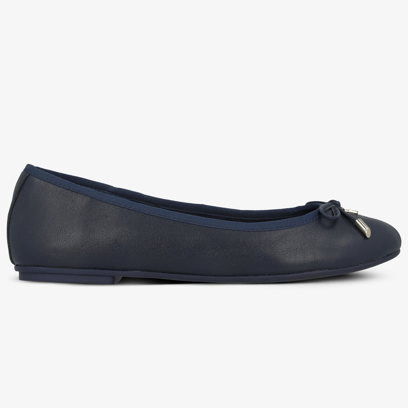 Damskie baleriny (buty) TOMMY HILFIGER ELEVATED TH HARDWARE BALLERINA fw0fw04594db9 kolor granatowy