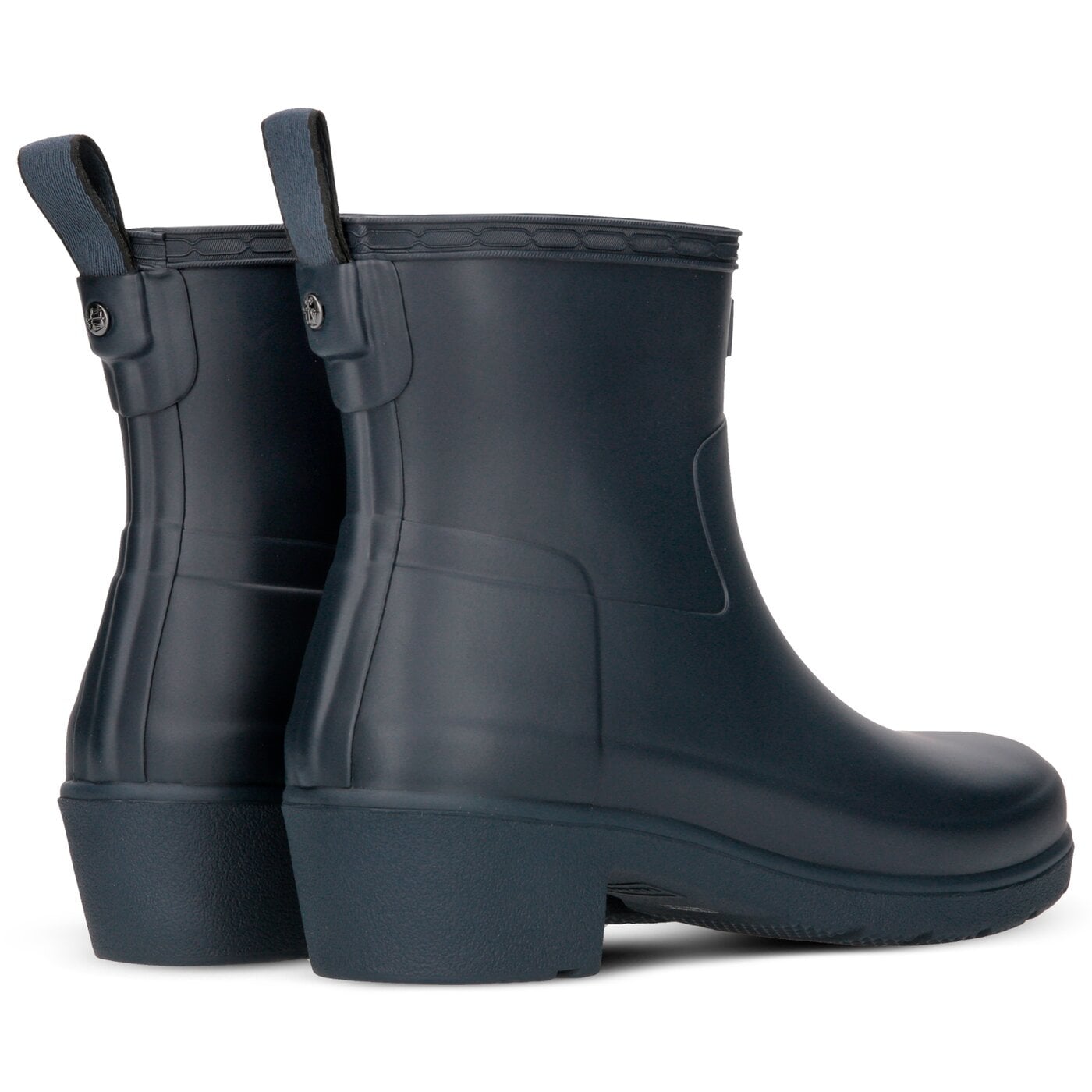Damskie kalosze (buty gumowe) HUNTER REFINED LOW HEEL ANKLE BOOT wfs2014rma-nvy kolor granatowy
