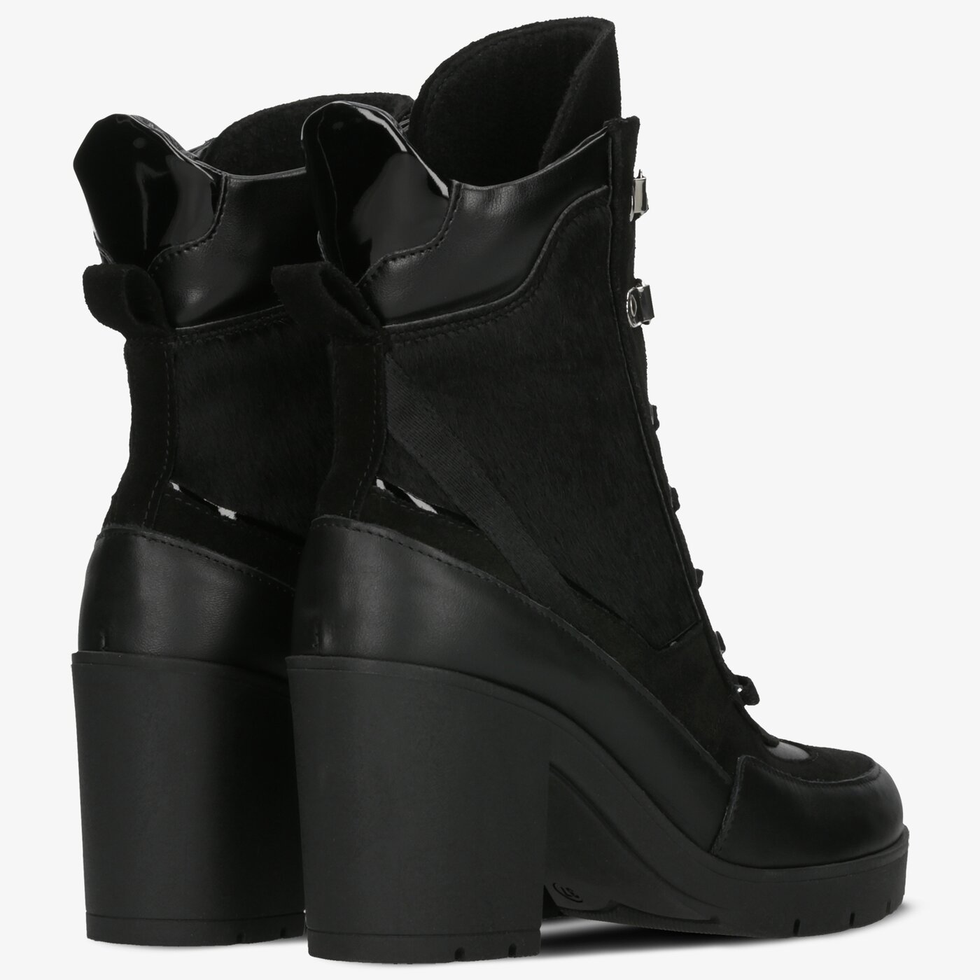 Damskie botki / sztyblety SYMBIOSIS COMBAT STYLE  sywc219015 kolor czarny