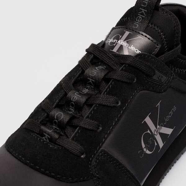 Męskie sneakersy (buty) CALVIN KLEIN RUNNER SOCK LACEUP NY-LTH ym0ym005530gl kolor czarny