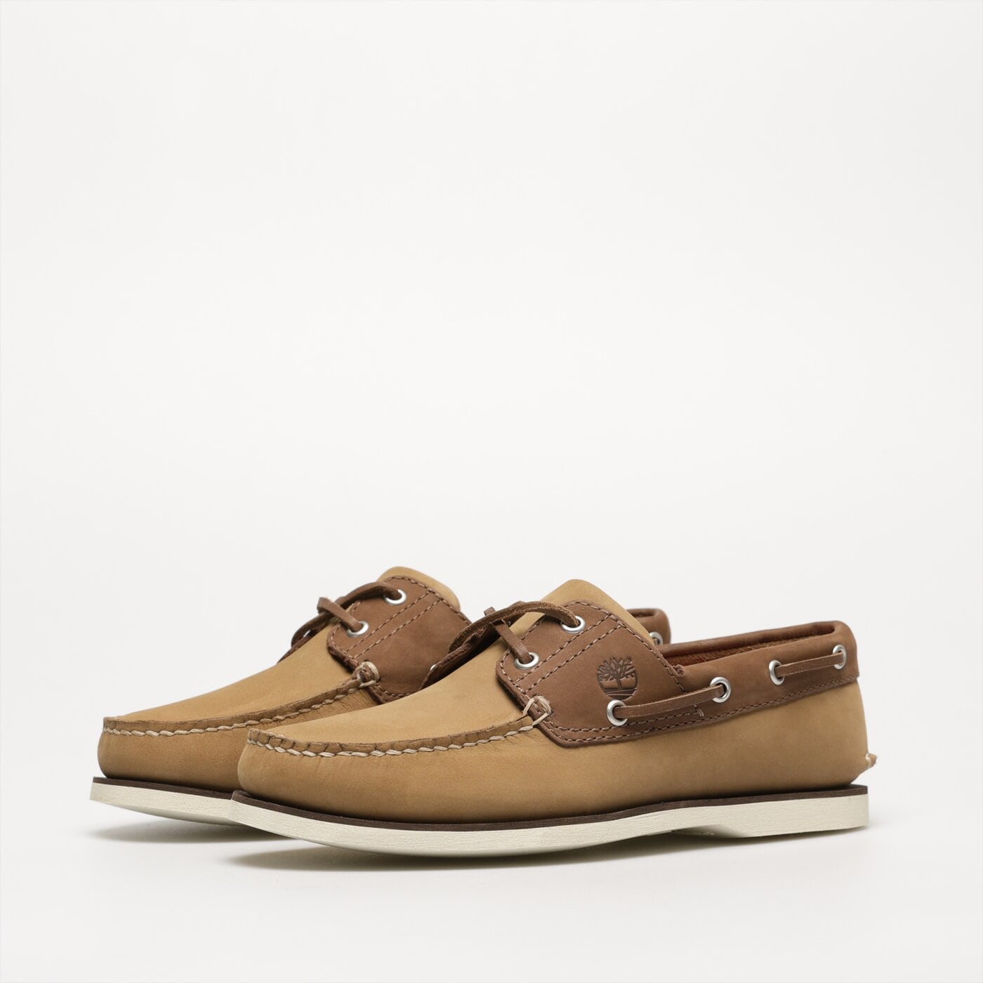 Męskie mokasyny TIMBERLAND CLASSIC BOAT 2 EYE  tb0a5qnmdr01 kolor beżowy