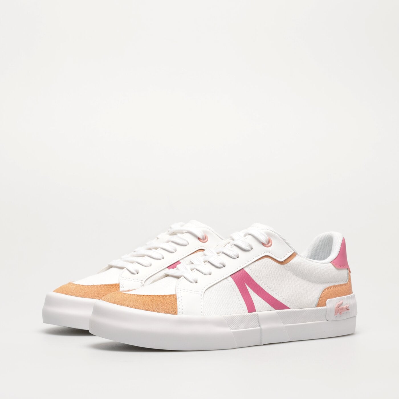 Damskie trampki LACOSTE L004 123 1 CFA 745cfa0038aj8 kolor biały
