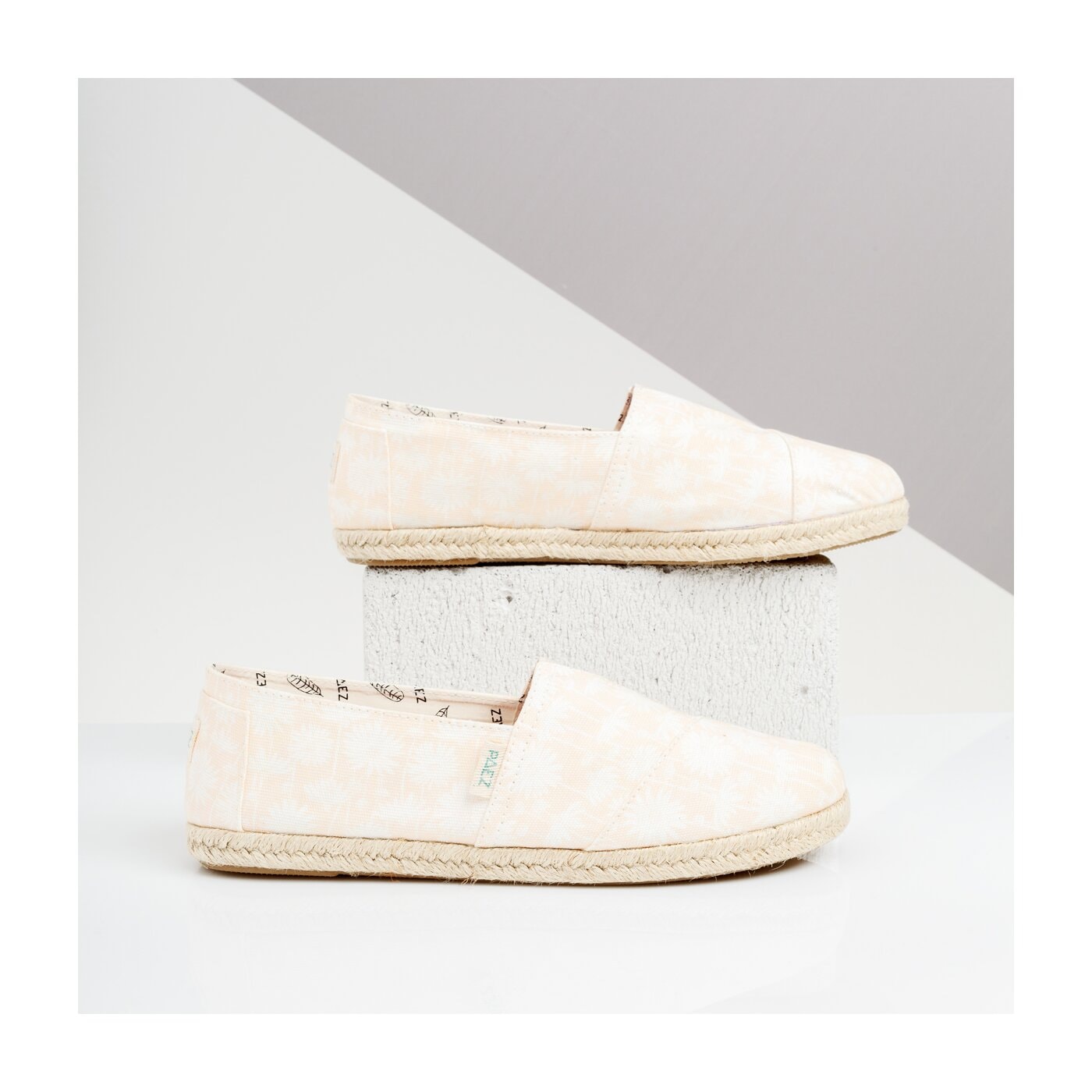 Damskie espadryle PAEZ ORIGINAL RAW CLASICC PRINT DAISY 1930201s0008-512 kolor różowy