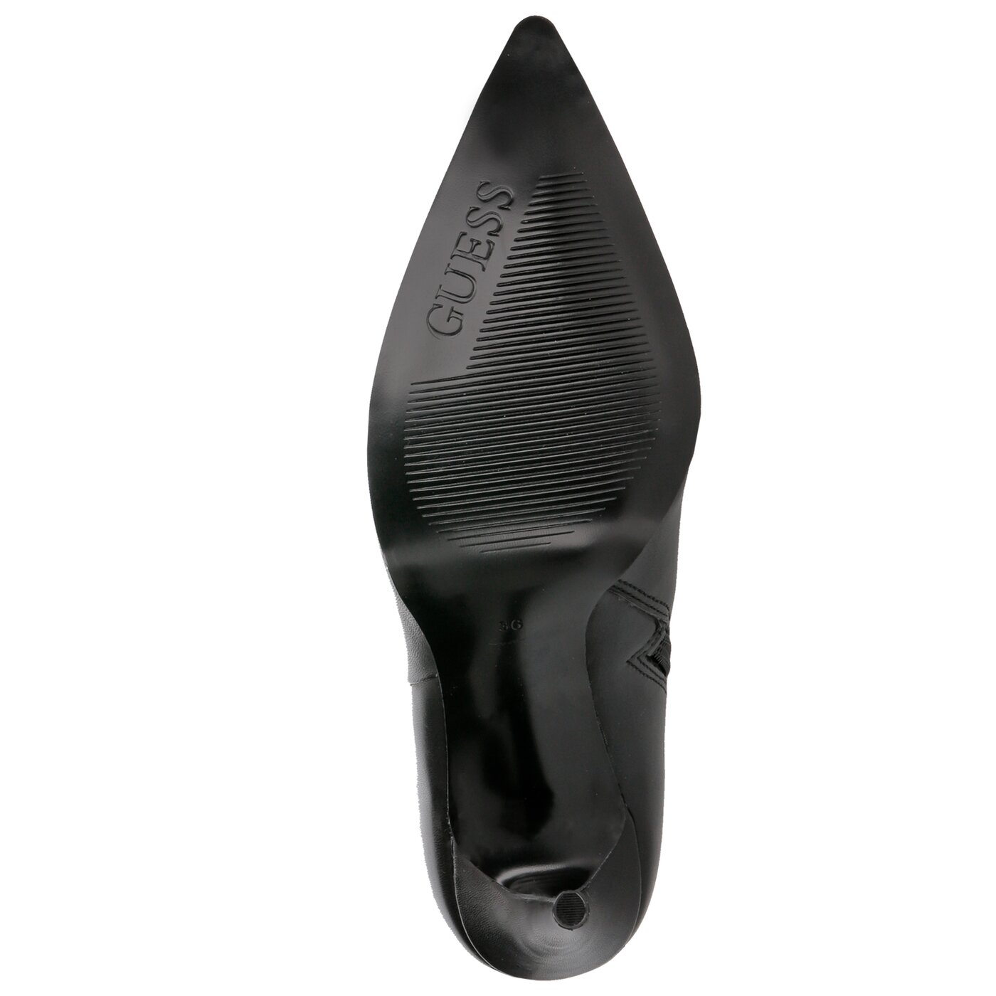 Damskie botki / sztyblety GUESS ORLANDY flory4lea09black kolor czarny