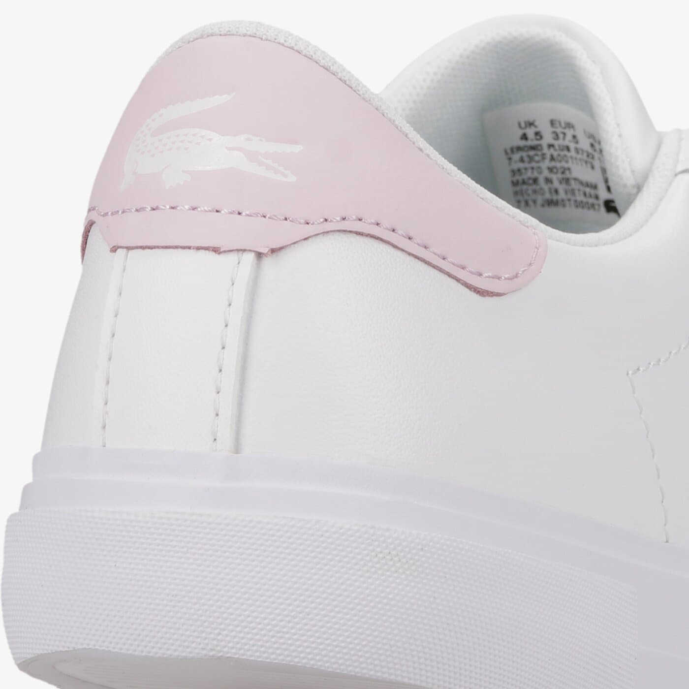 Damskie trampki LACOSTE LEROND PLUS 0722 1 CFA 743cfa00111y9 kolor biały