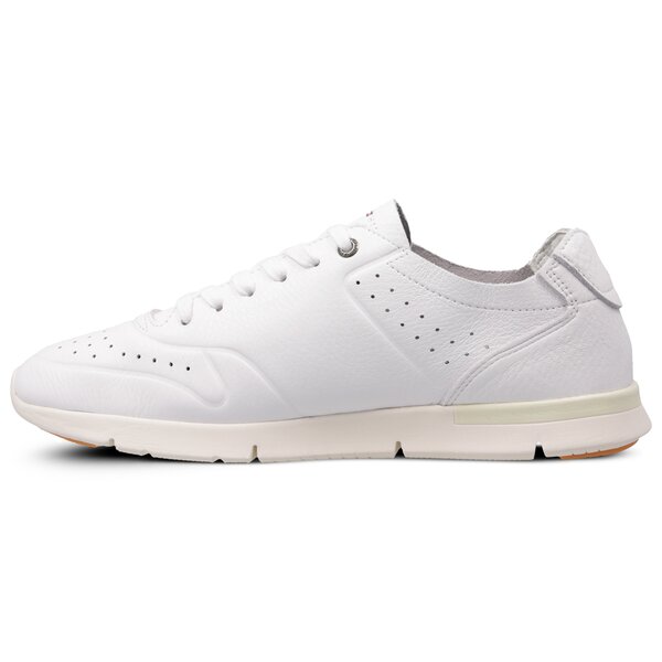 Męskie sneakersy (buty) TOMMY HILFIGER UNLINED TH LIGHT LEATHER RUNNER fm0fm01630100 kolor biały