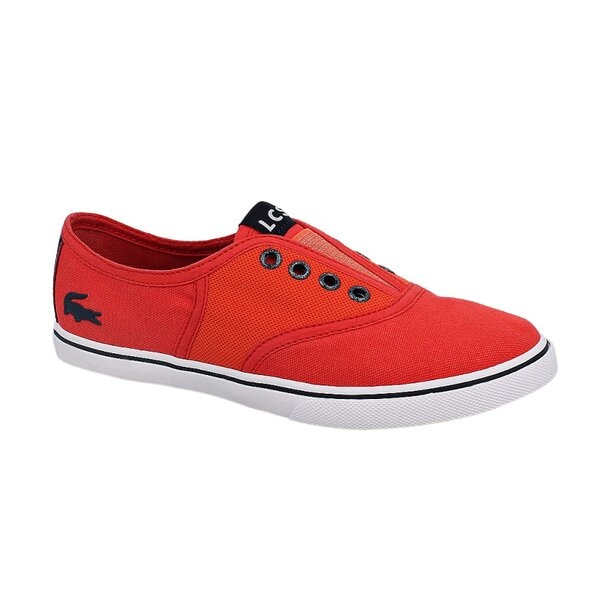 Damskie trampki LACOSTE RENE SLEEK SLIP GN  729scw1205t2b kolor czerwony