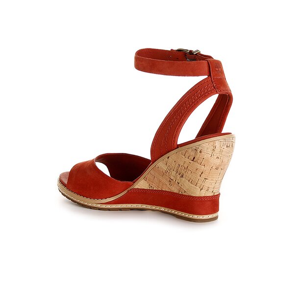 Damskie sandały TIMBERLAND EK MAESLIN ANKLE STRAP SANDAL 8042r kolor czerwony