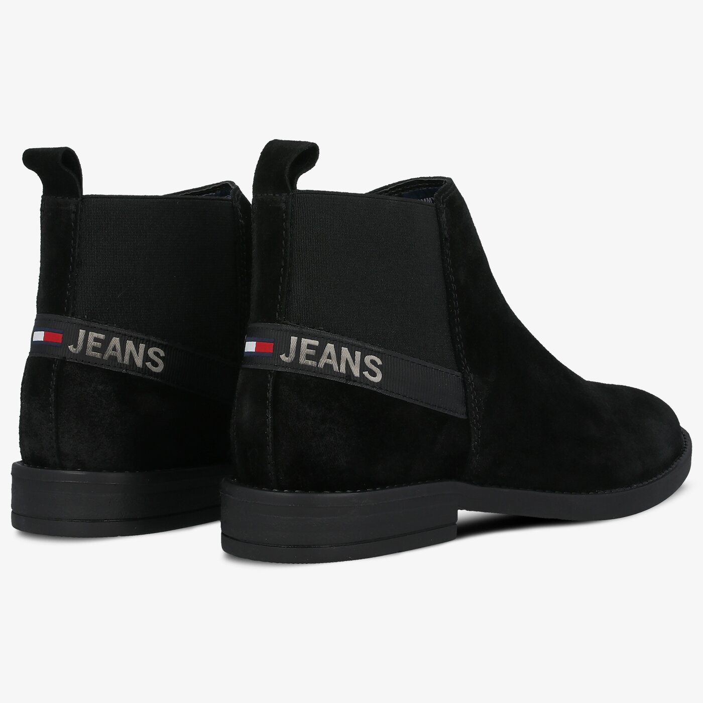 Damskie botki / sztyblety TOMMY HILFIGER GETTY 6B ESSENTIAL SUEDE en0en01148bds kolor czarny