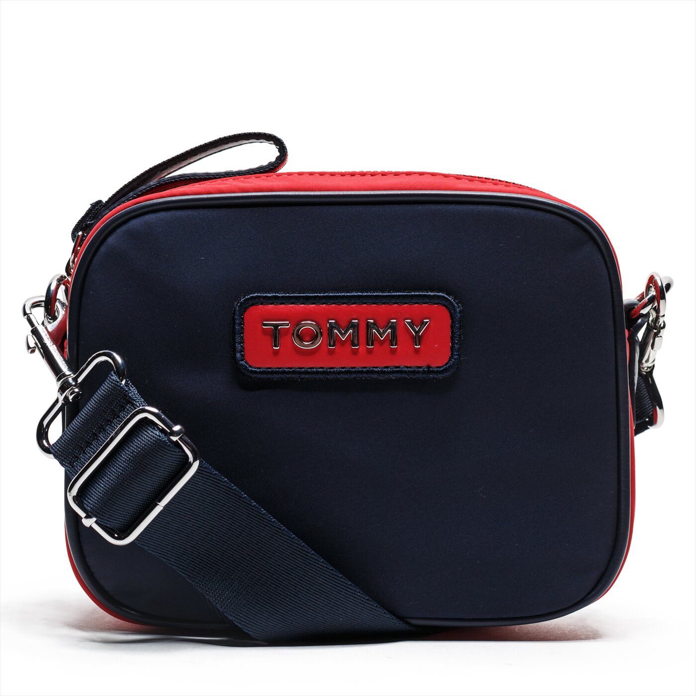 Damska torebka TOMMY HILFIGER TOREBKA VARSITY NLYON CROSSOVER aw0aw06296901 kolor granatowy