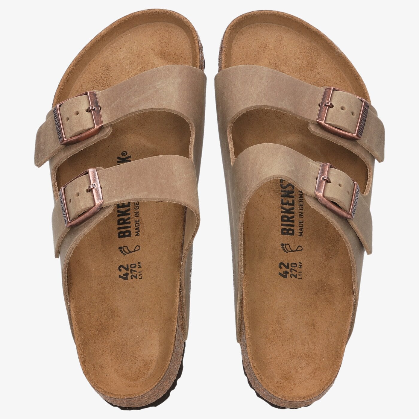 Męskie klapki BIRKENSTOCK ARIZONA BS 352201 kolor brązowy