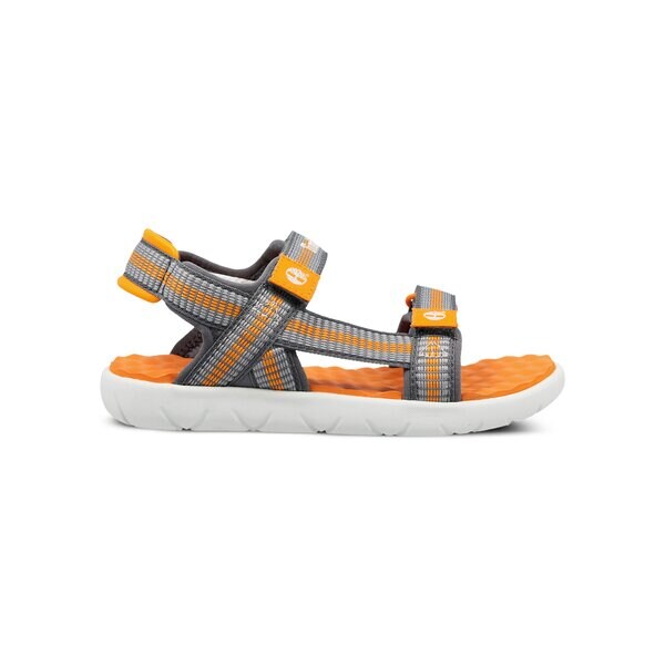 Dziecięce sandały / klapki TIMBERLAND PERKINS ROW WEBBING SNDL a1nm9 kolor szary