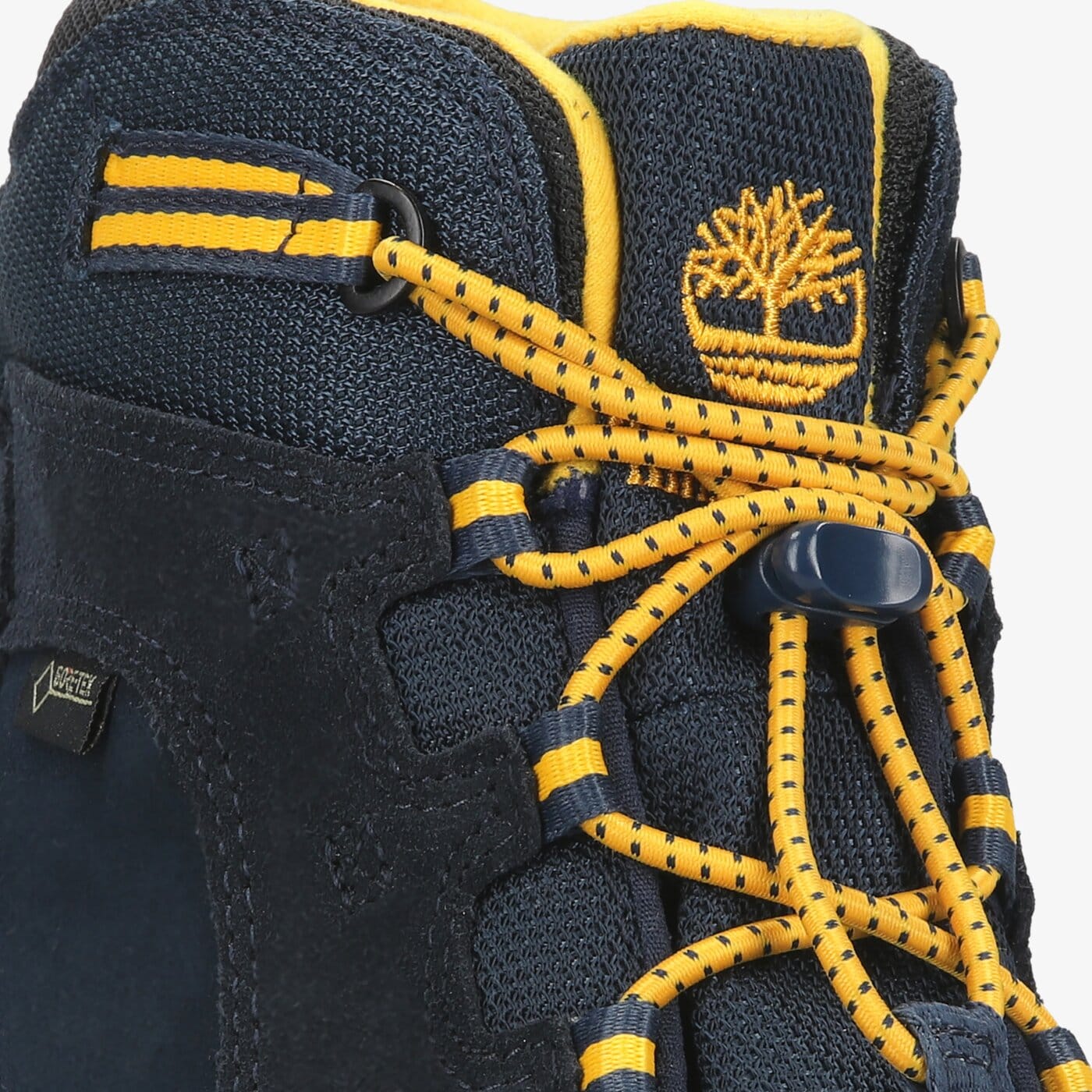 Dziecięce buty outdoor / trekkingowe TIMBERLAND CITY STOMP BUNGEE MID GTX tb0a22pb0191 kolor granatowy