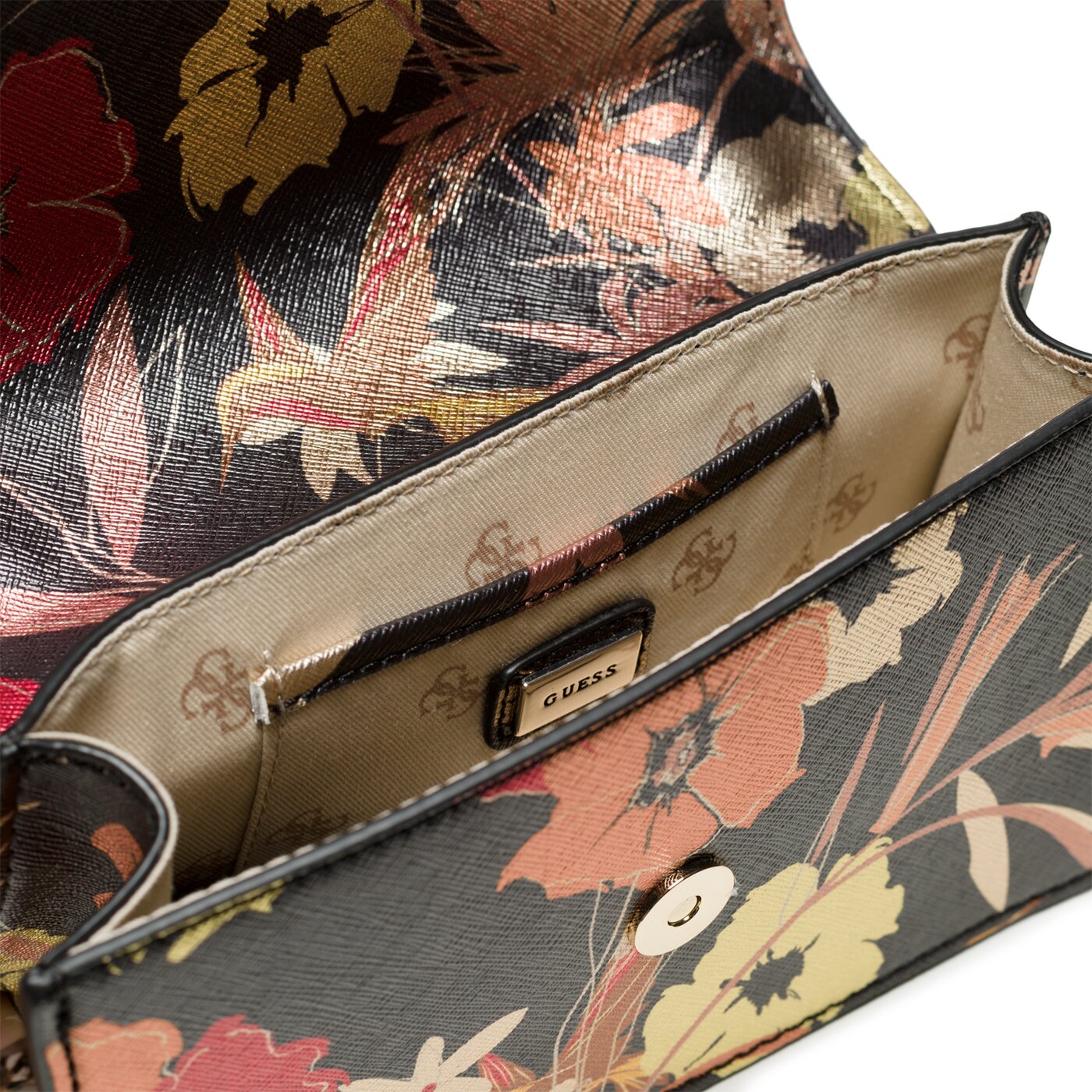 Damska torebka GUESS TOREBKA FALL IN LOVE (MF) EVENING-BAGS BLACK FLORAL hwmf6790780bkf kolor czarny