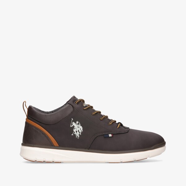 Męskie buty za kostkę U.S. POLO ASSN YGOR001 ygor001dbr kolor brązowy