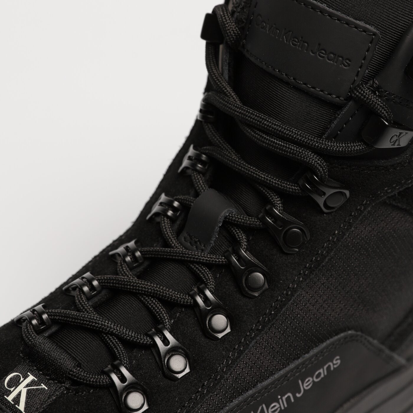 Męskie buty outdoor (trekkingowe) CALVIN KLEIN HIKING LACEUP THERMO BOOT ym0ym00475bds kolor czarny