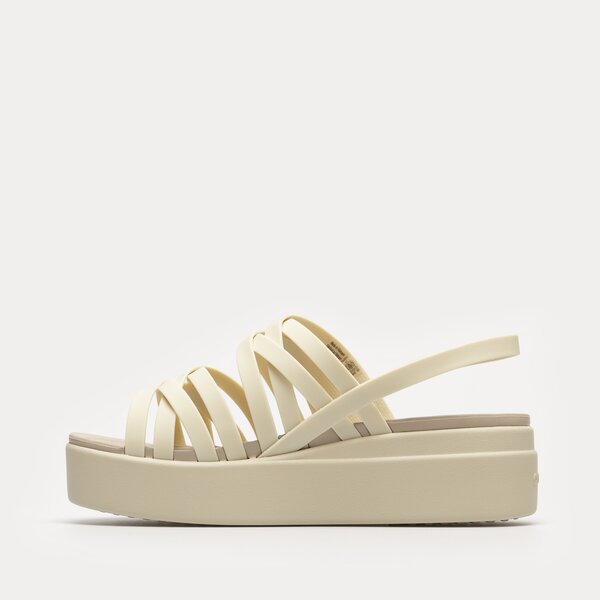 Damskie sandały CROCS BROOKLYN STRAPPY LOWWDG 2067512y2 kolor beżowy
