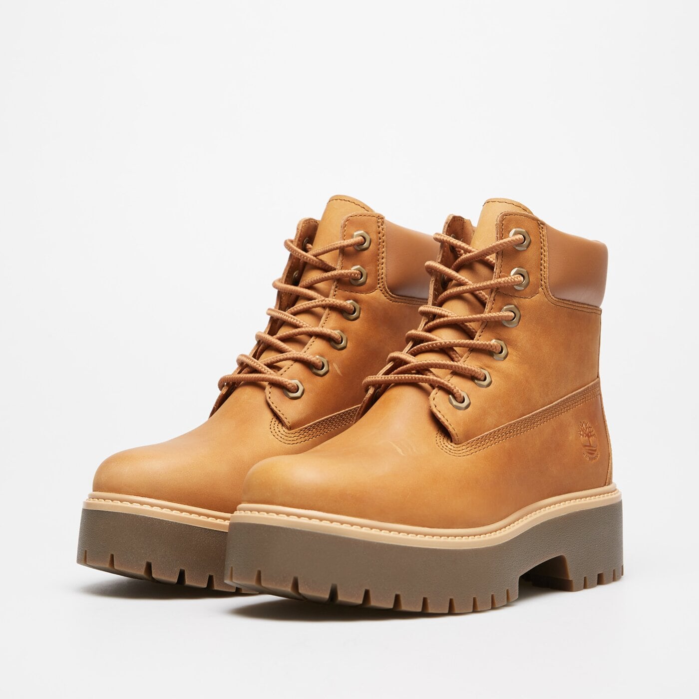 Damskie trapery TIMBERLAND STONE STREET 6 INCH LACE UP WP BOOT tb0a2h3cen11 kolor brązowy