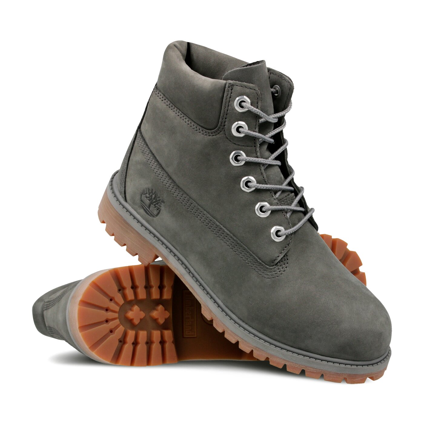 Dziecięce trapery TIMBERLAND PREMIUM 6 INCH WP BOOT  tb0a1vd7p201 kolor szary
