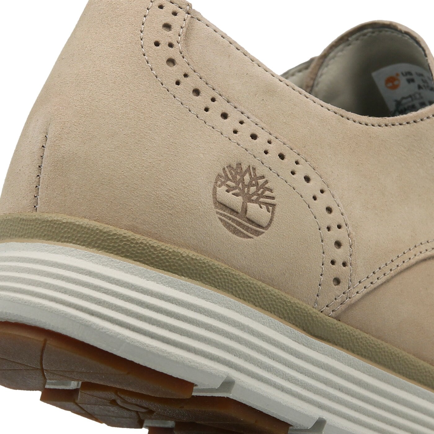 Męskie półbuty TIMBERLAND FRANKLIN BROGUE ca1qer kolor beżowy