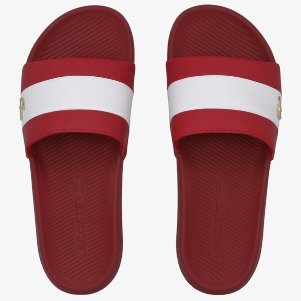 Męskie klapki LACOSTE CROCO SLIDE 120 3 US CMA 739cma006117k kolor czerwony