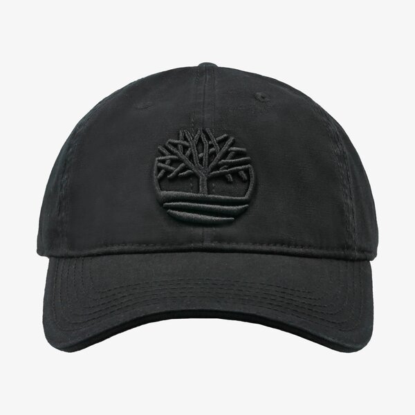 Damska czapka z daszkiem TIMBERLAND CZAPKA COTTON CANVAS CAP TREE LOGO tb0a1e9m0011 kolor czarny