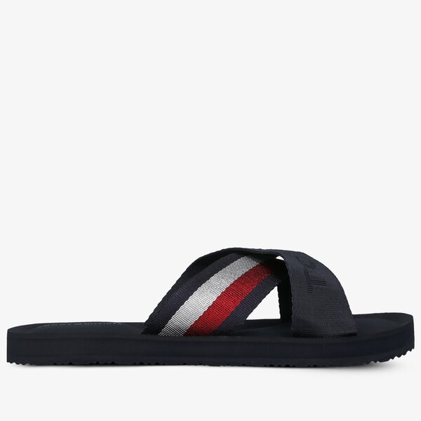 Damskie klapki TOMMY HILFIGER TOMMY STRAP COMFY BEACH SANDAL fw0fw04984dw5 kolor granatowy