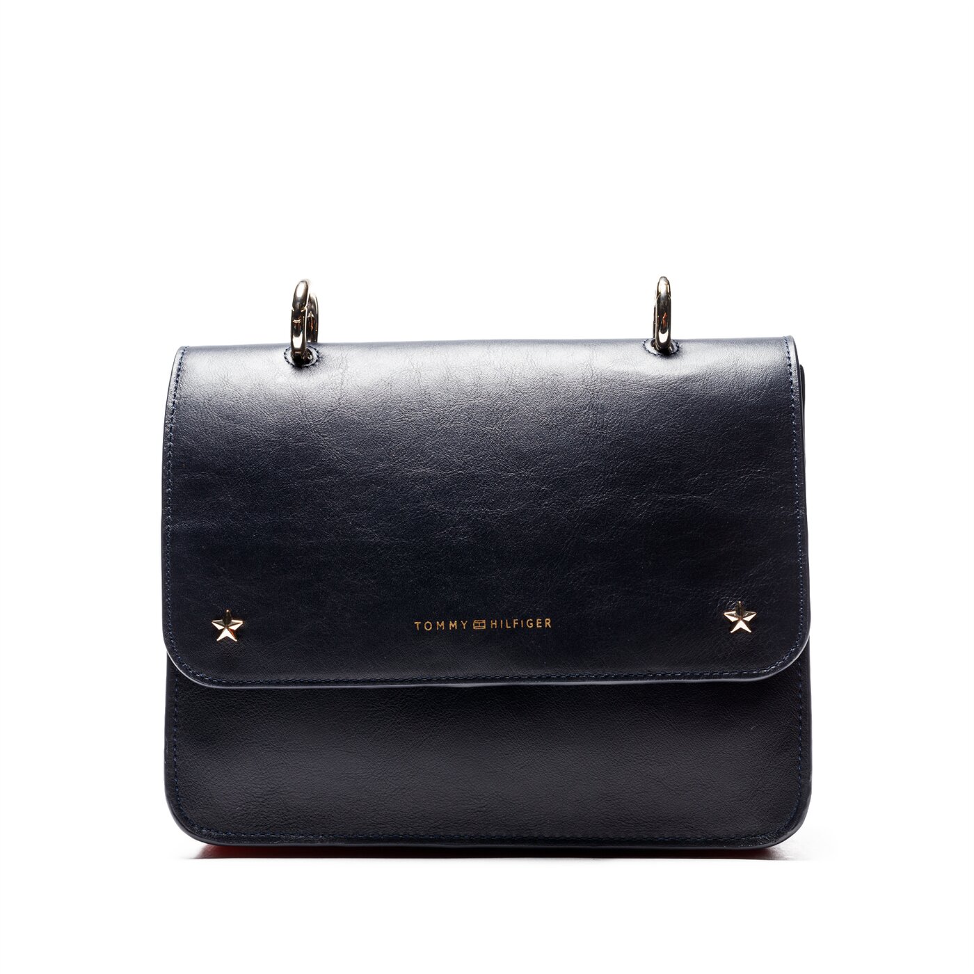 Damska torebka TOMMY HILFIGER TOREBKA TOMMY LEATHER CROSSOVER aw0aw05723902 kolor granatowy