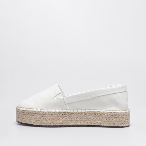 Damskie espadryle CALVIN KLEIN FLATFORM ESPADRILLE yw0yw00661yaf kolor biały