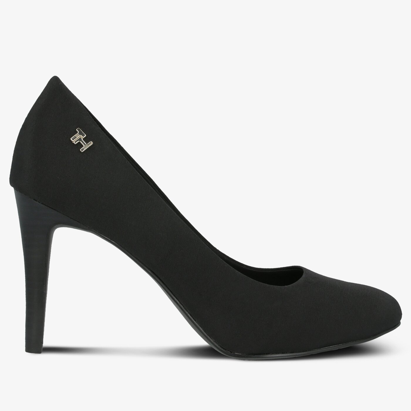 Damskie szpilki / czółenka TOMMY HILFIGER ESSENTIAL TEXTILE PUMP fw0fw04544bds kolor czarny