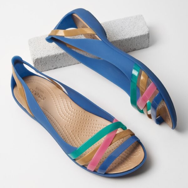 Damskie sandały CROCS ISABELLA HUARACHE 2 FLAT W 2049124ht kolor granatowy