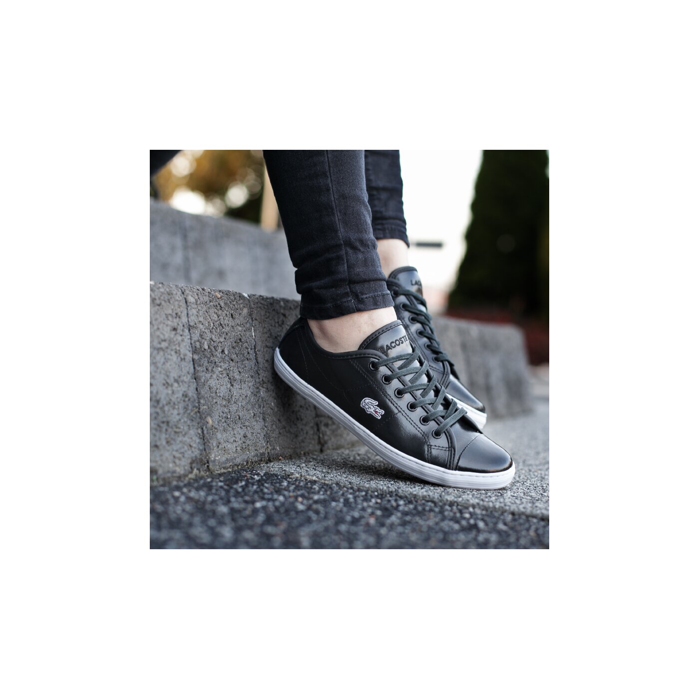 Damskie sneakersy (buty) LACOSTE ZIANE SNEAKER PRC 730spw411202h kolor czarny