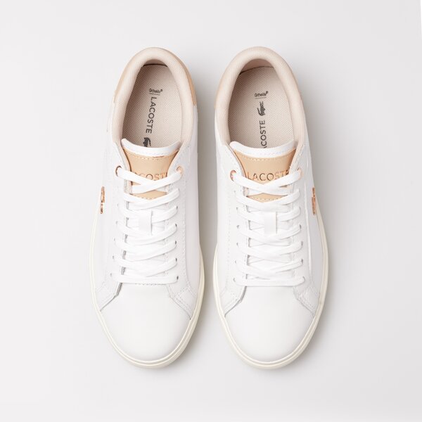 Damskie sneakersy (buty) LACOSTE POWERCOURT 222 5 SFA 744SFA00651Y9 744sfa00651y9 kolor biały