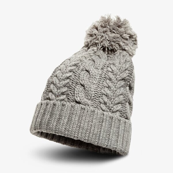 Damska czapka zimowa TIMBERLAND CZAPKA ZIMOWA CABLE WATCHCAP tb0a1egkc811 kolor szary