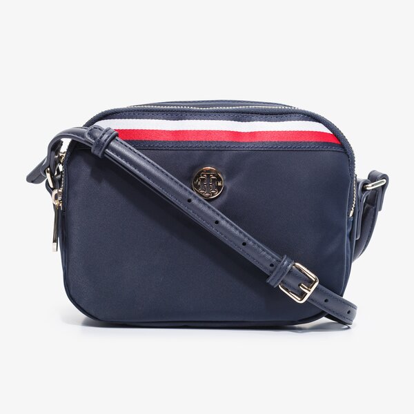 Damska torebka TOMMY HILFIGER TOREBKA POPPY CROSSOVER CORP aw0aw08827cjm kolor granatowy