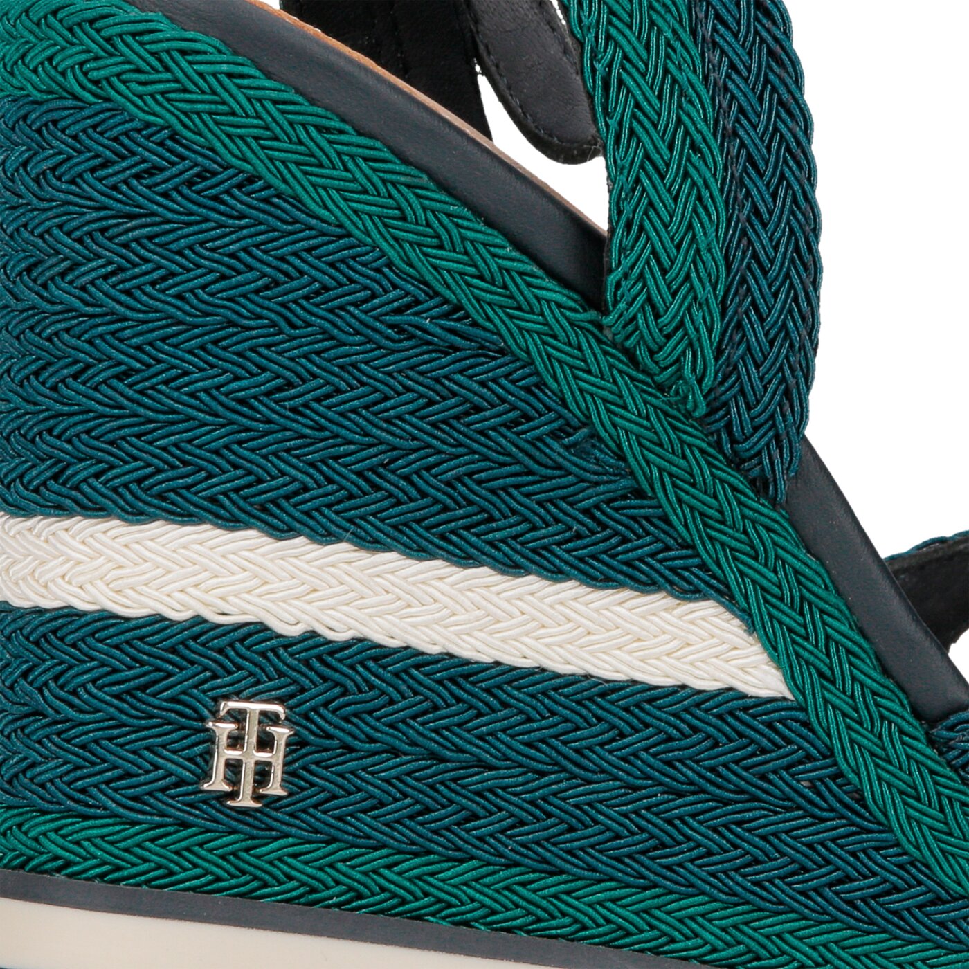 Damskie sandały TOMMY HILFIGER WEDGE SANDAL SPORTY OUTSOLE fw0fw02251403 kolor granatowy