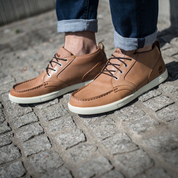 Męskie buty za kostkę TIMBERLAND FULK LP CHUKKA MT LEATHER a12op kolor brązowy