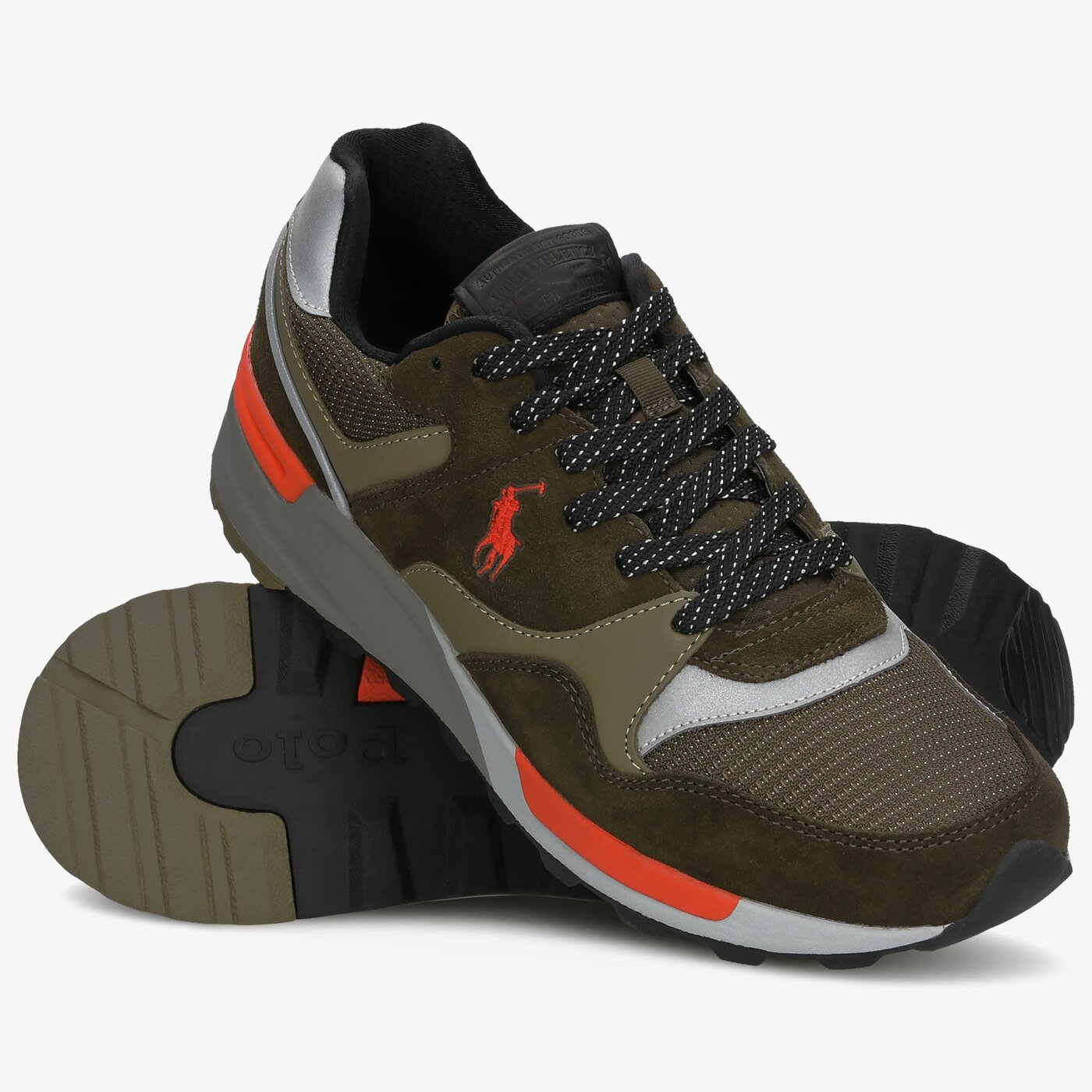 Męskie sneakersy (buty) POLO TRCKSTR PONY SNEAKER ATHLETIC SHOE 809784342001 kolor brązowy