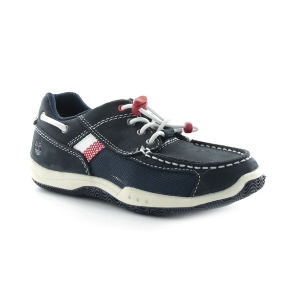 Dziecięce półbuty TIMBERLAND EK SPORT F/L BOAT OXFORD 52890 kolor granatowy