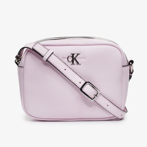 Damska torebka CALVIN KLEIN TOREBKA DOUBLE ZIP CROSSBODY k60k607479tn9 kolor różowy
