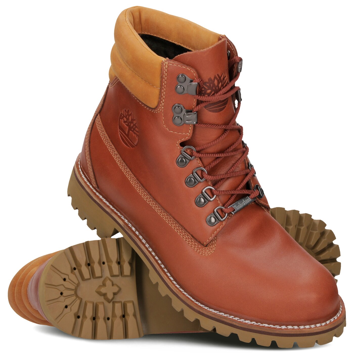 Męskie buty za kostkę TIMBERLAND PREMIUM 6 INCH VIBRAM 640  ca1qxi kolor brązowy