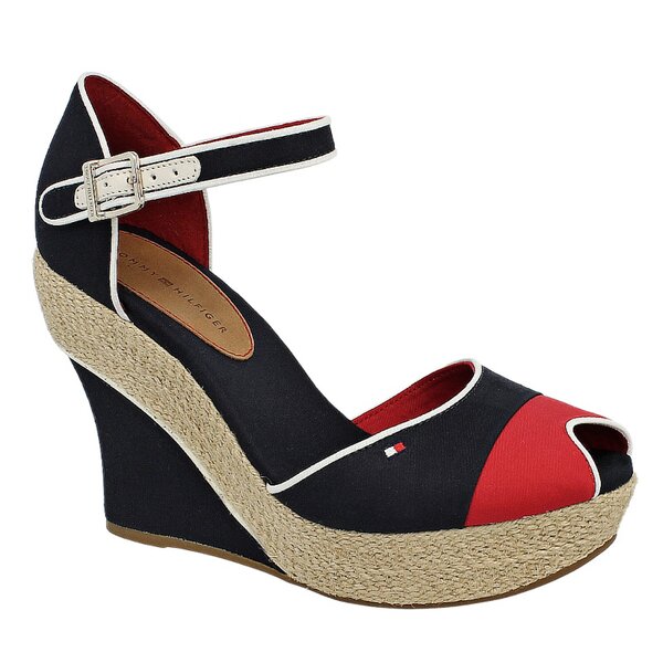 Damskie szpilki / czółenka TOMMY HILFIGER IRENE 3D  fw56816786403 kolor granatowy