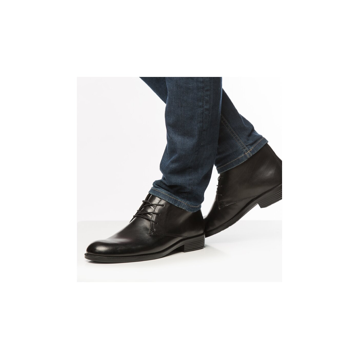 Męskie buty za kostkę ECCO HAROLD 63454401001 kolor czarny