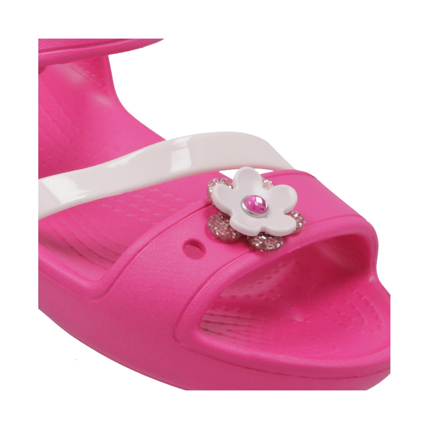 Dziecięce sandały / klapki CROCS LINA CHARM SANDAL K 2055306x0i kolor różowy