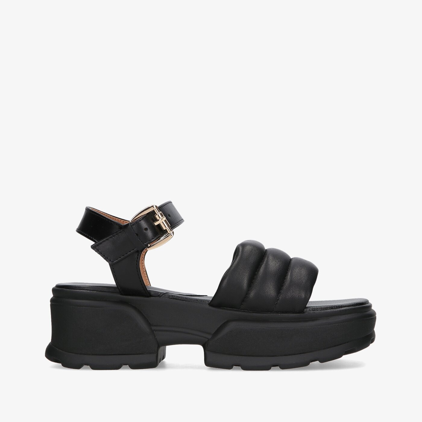 Damskie sandały SYMBIOSIS SANDALS PUFFY syws122013 kolor czarny