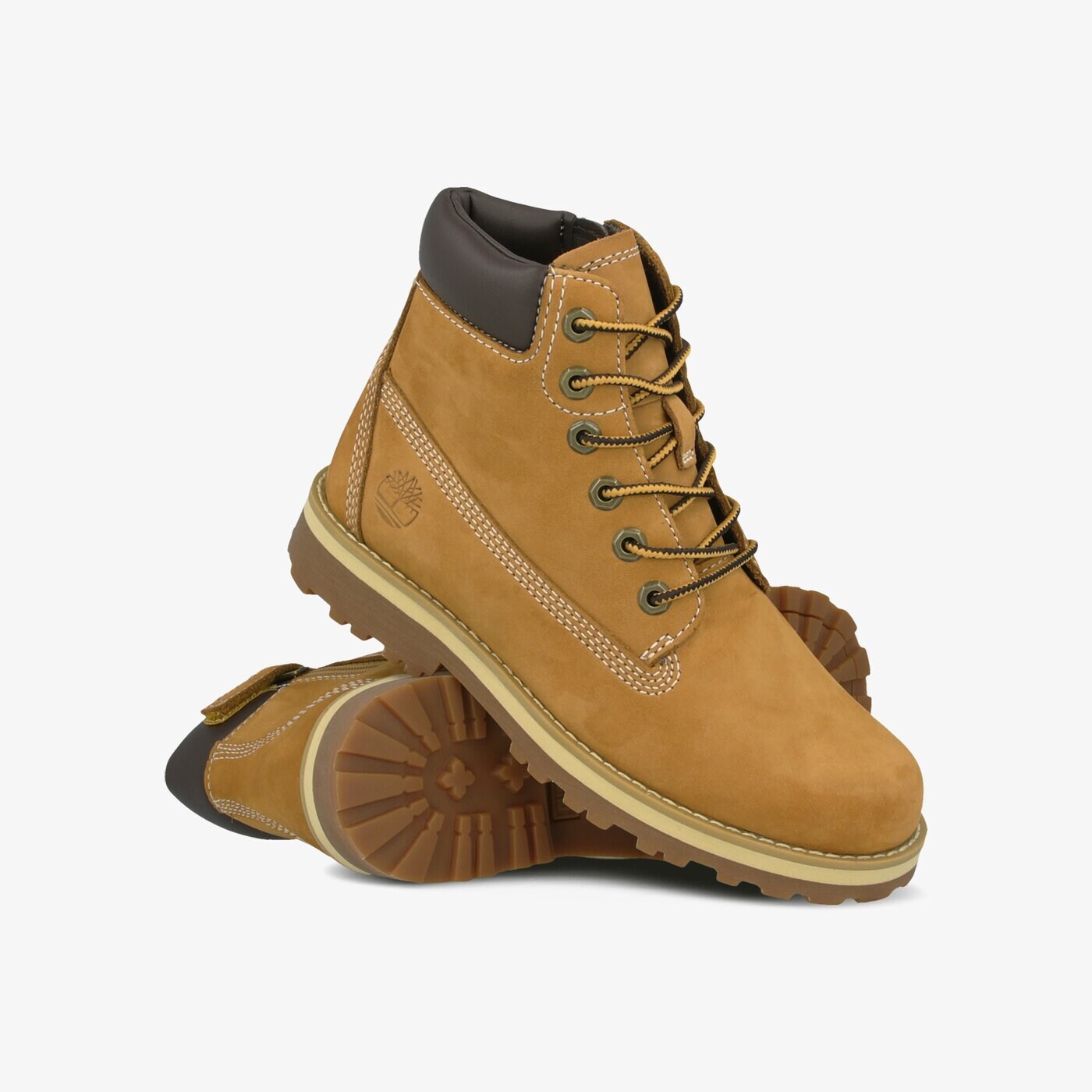 Dziecięce trapery TIMBERLAND COURMA KID TRADITIONAL6IN tb0a27bb2311 kolor żółty